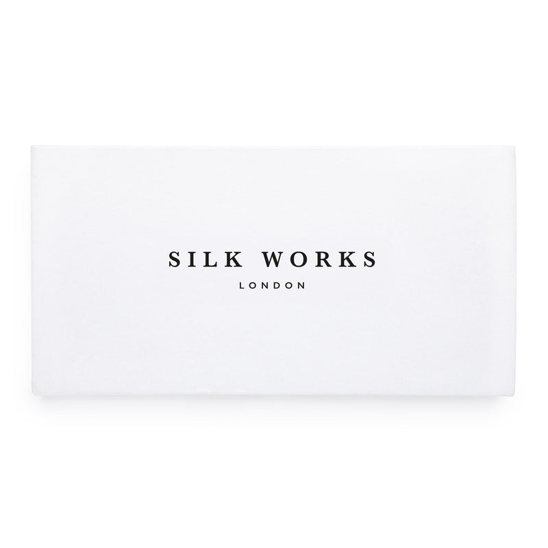 Silk Works London White Gift Box with Black Logo