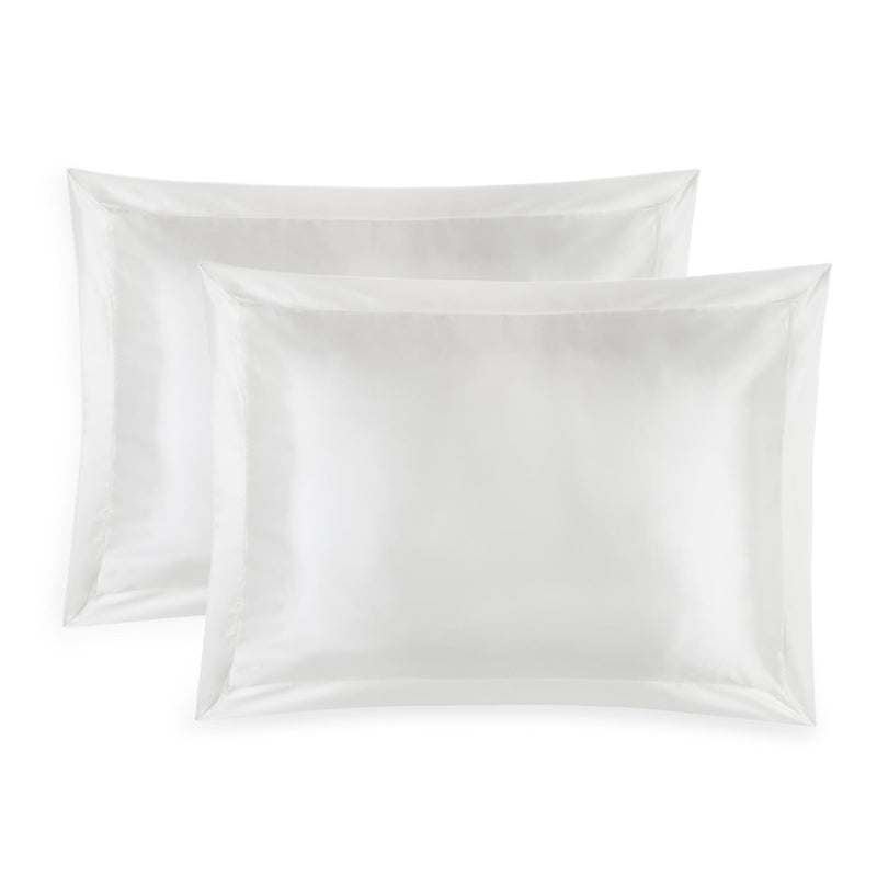 Lucinda Oxford Border Set of 2 Silk Pillowcases